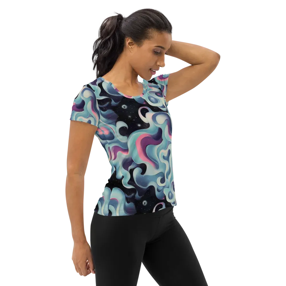 Judd Elegance on Women's Athletic T-Shirt — Right