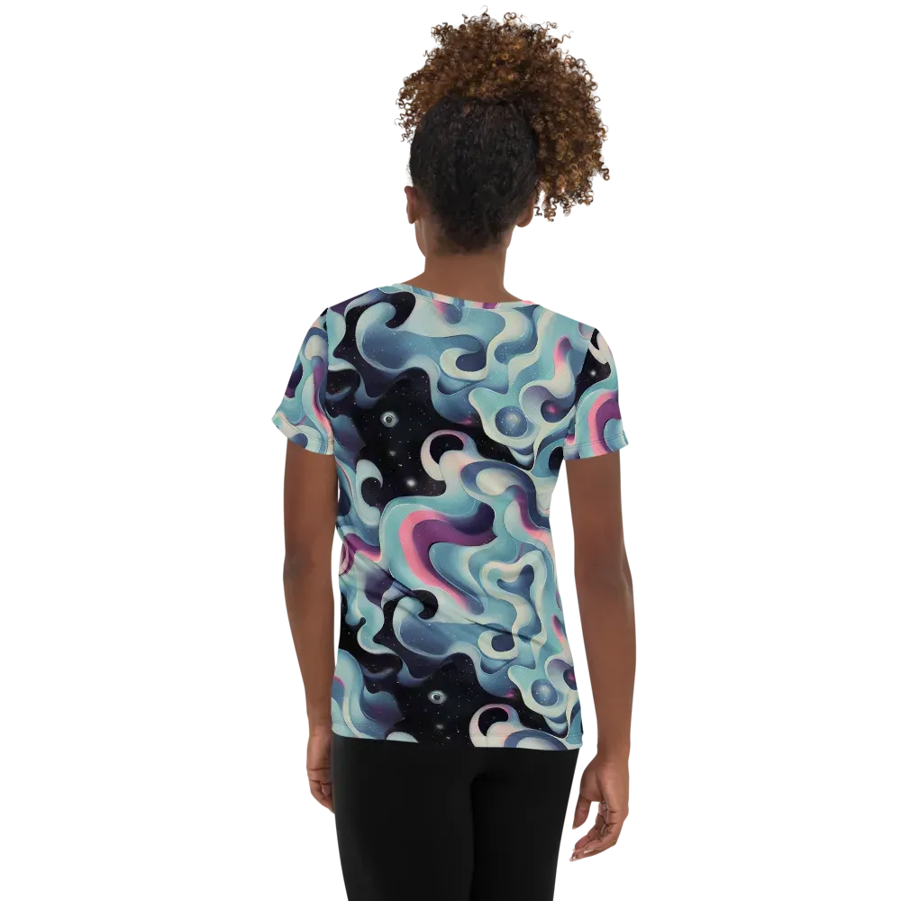 Judd Elegance on Women's Athletic T-Shirt — Back