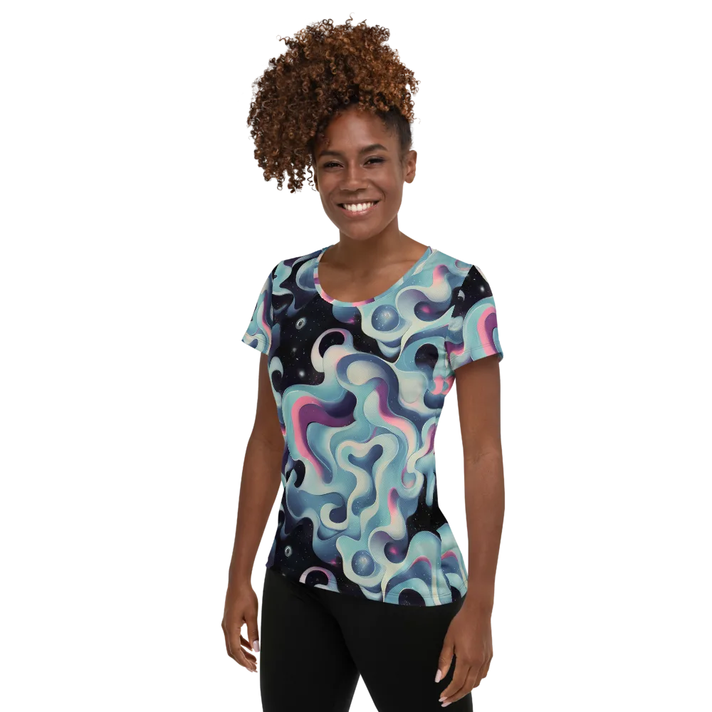 Judd Elegance on Women's Athletic T-Shirt — Left