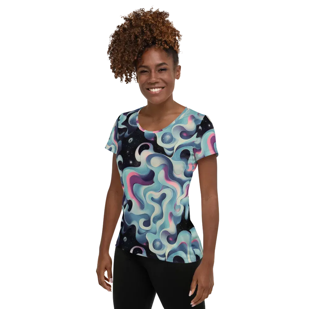 Judd Elegance on Women's Athletic T-Shirt — Left