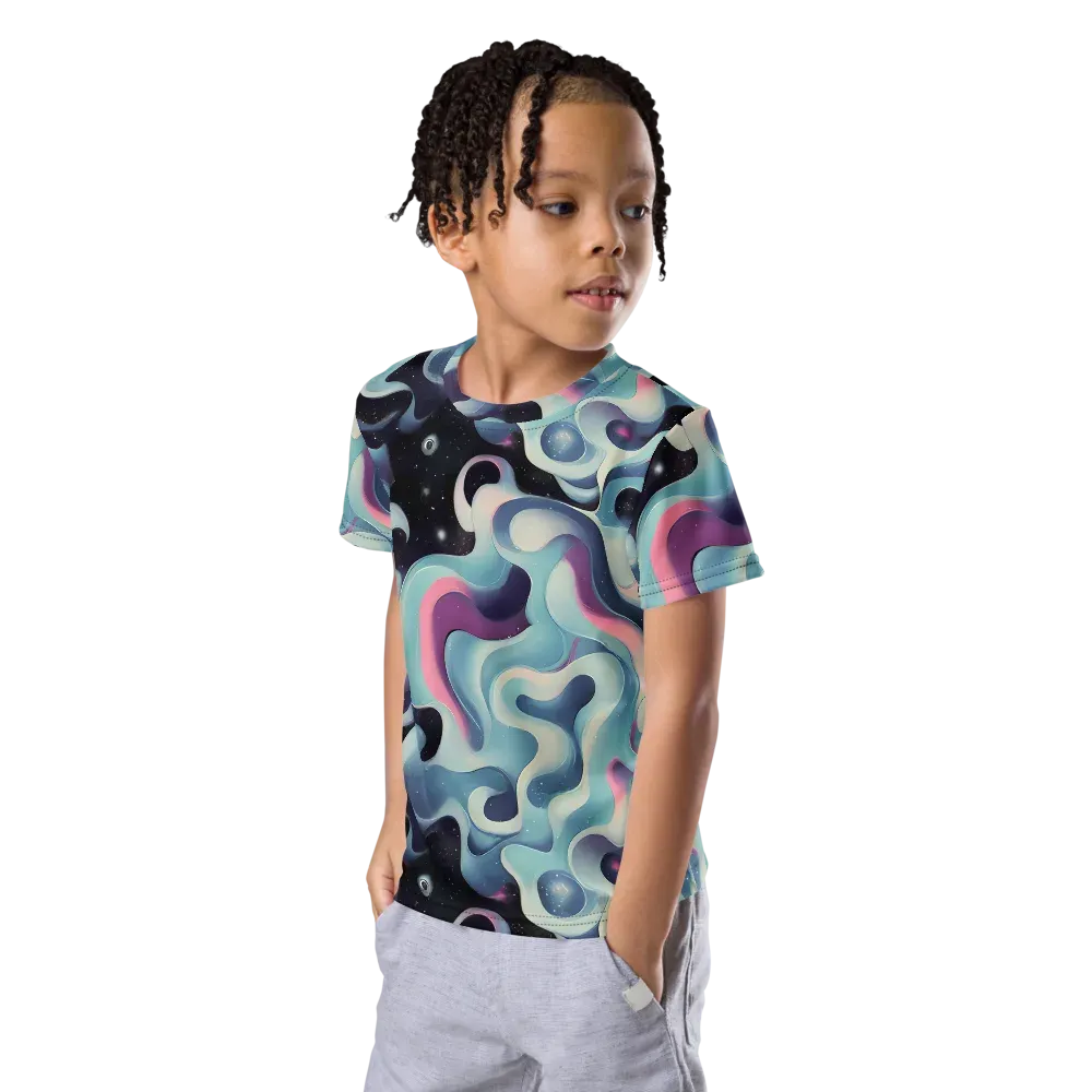 Judd Elegance on Kids Crew Neck T-Shirt — Left Front