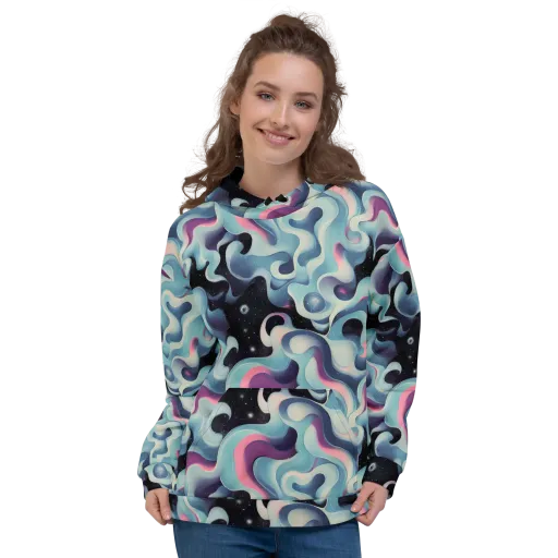 Judd Elegance on a Hoodie