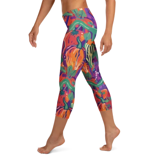 Prismatic Harvest on a Capri Leggings