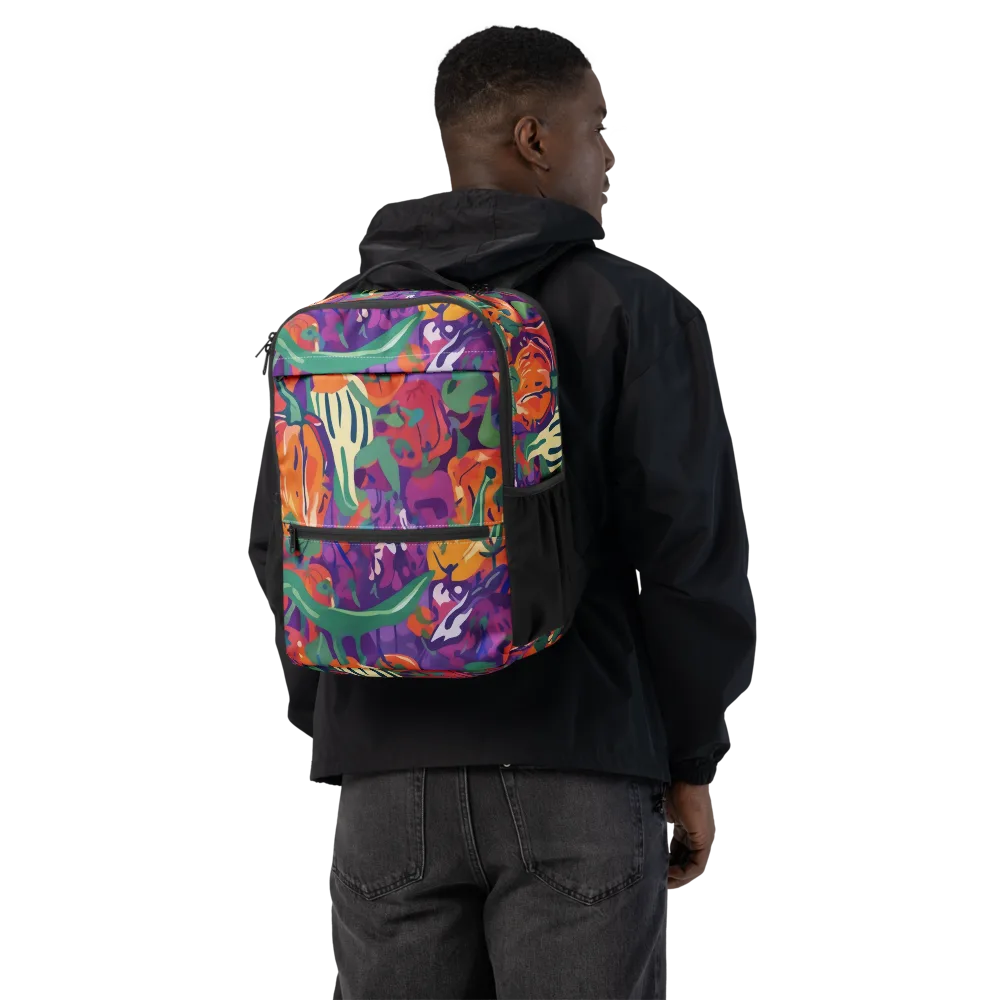 Prismatic Harvest on Utility Backpack — Back