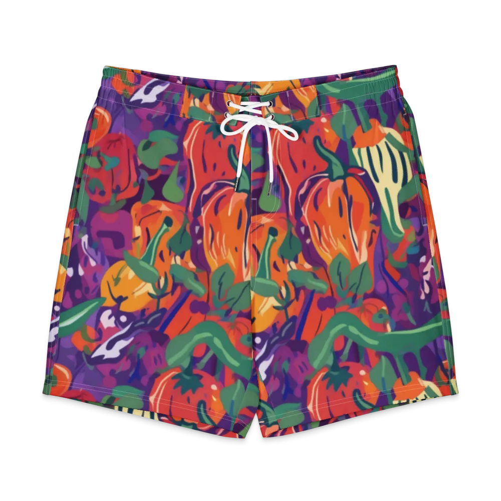 Prismatic Harvest on Men's Board Shorts — Front
