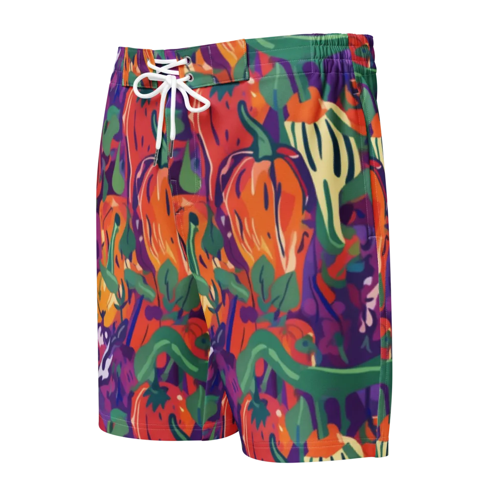 Prismatic Harvest on Men's Board Shorts — Front