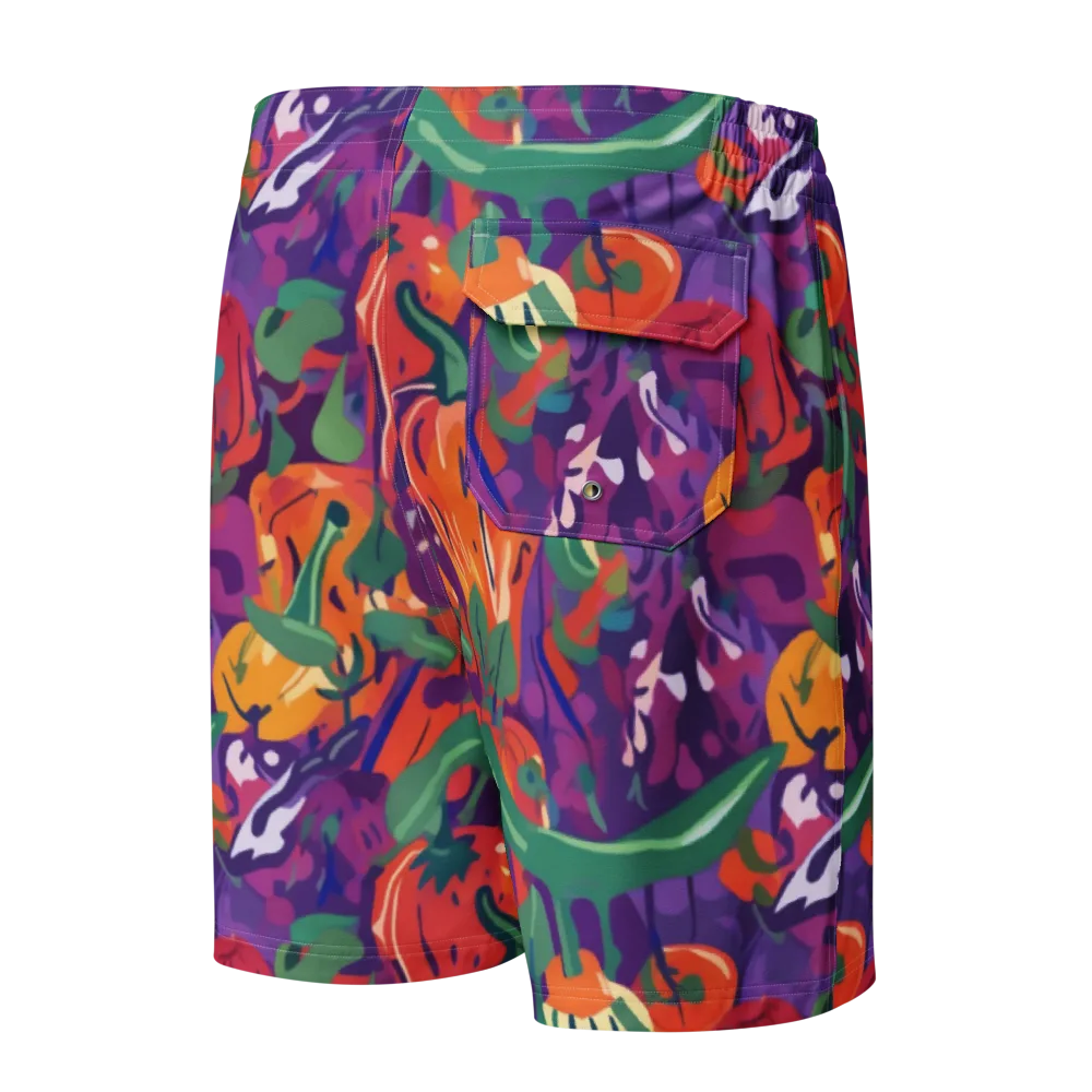 Prismatic Harvest on Men's Board Shorts — Back