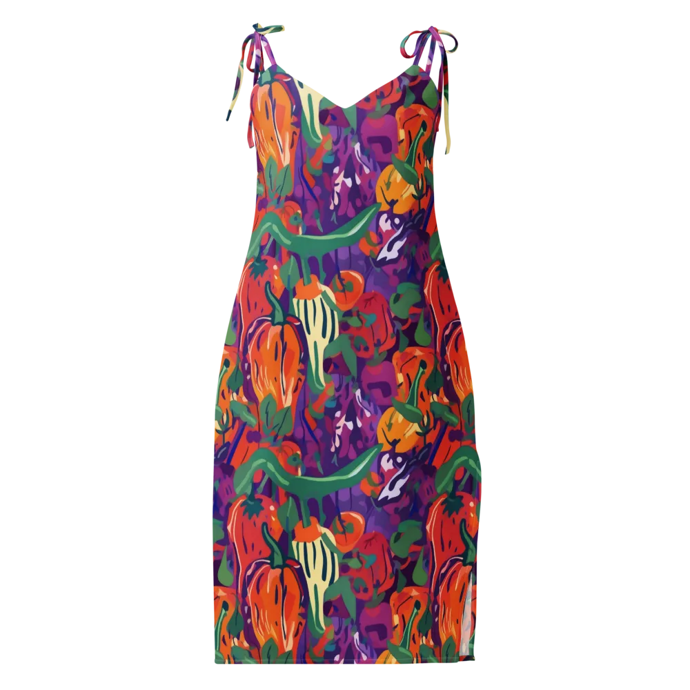 Prismatic Harvest on Slip Dress — Front