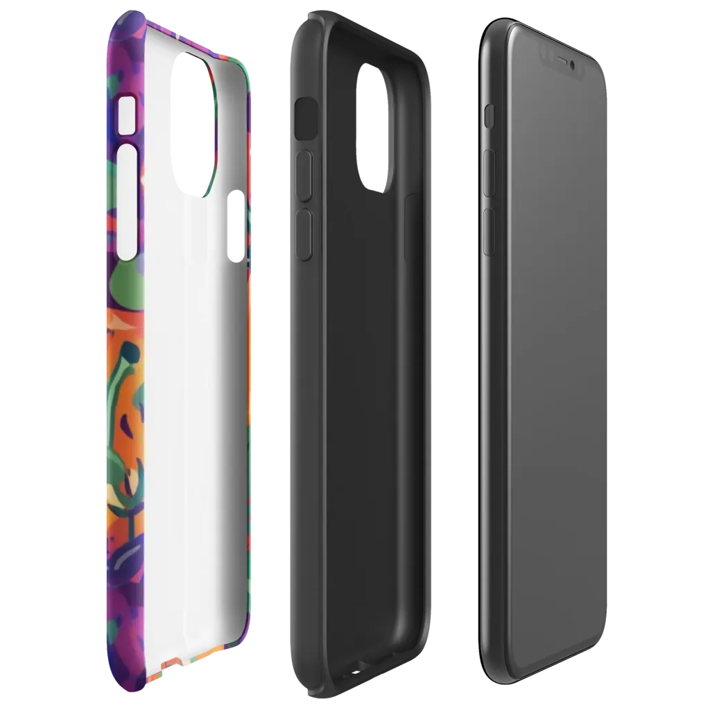 Prismatic Harvest on Tough Case for iPhone® — Right