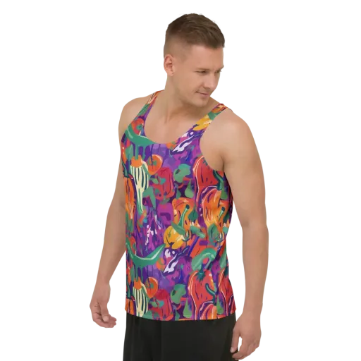 Prismatic Harvest on a Men's Tank Top