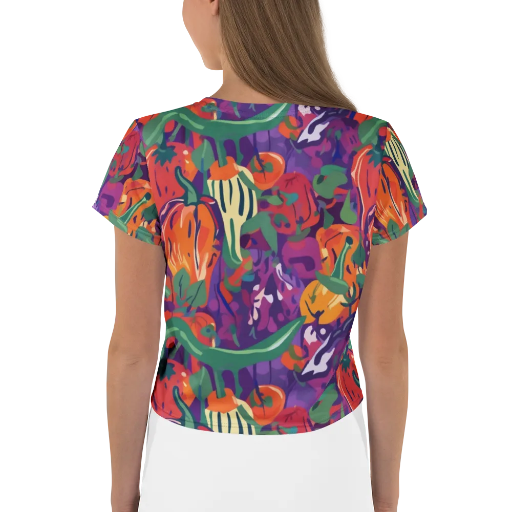 Prismatic Harvest on Crop Tee — Back