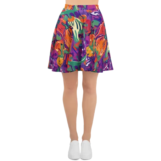 Prismatic Harvest on a Skater Skirt