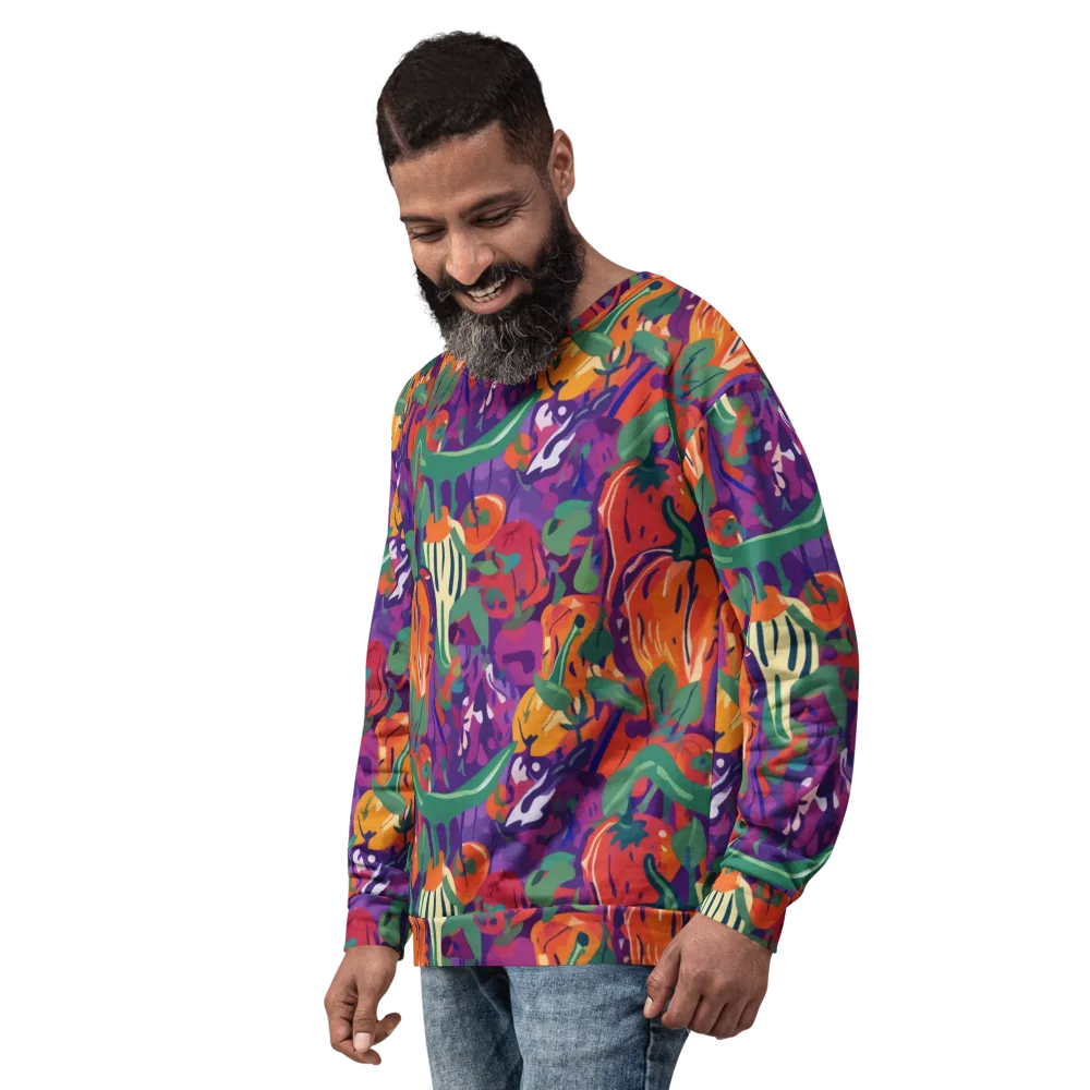 Prismatic Harvest on Sweatshirt — Left Front