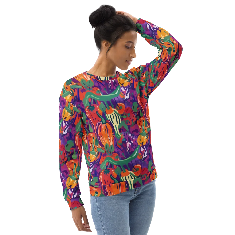 Prismatic Harvest on Sweatshirt — Right Front
