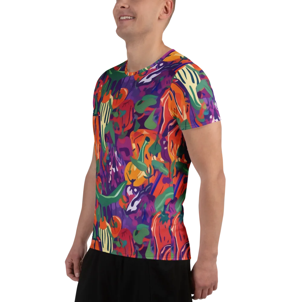 Prismatic Harvest on Men's Athletic T-Shirt — Left