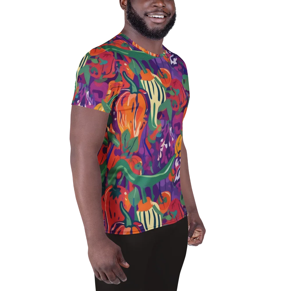 Prismatic Harvest on Men's Athletic T-Shirt — Right