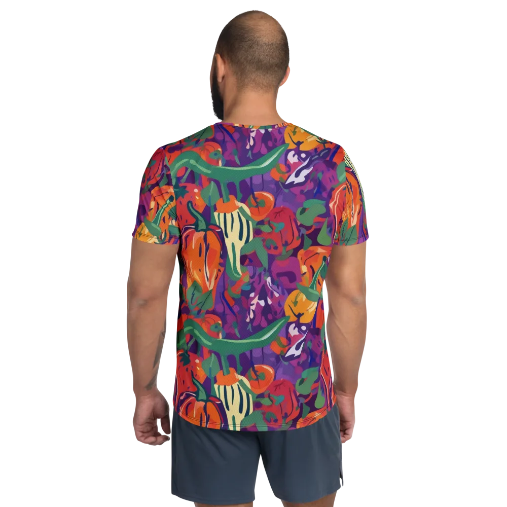 Prismatic Harvest on Men's Athletic T-Shirt — Back
