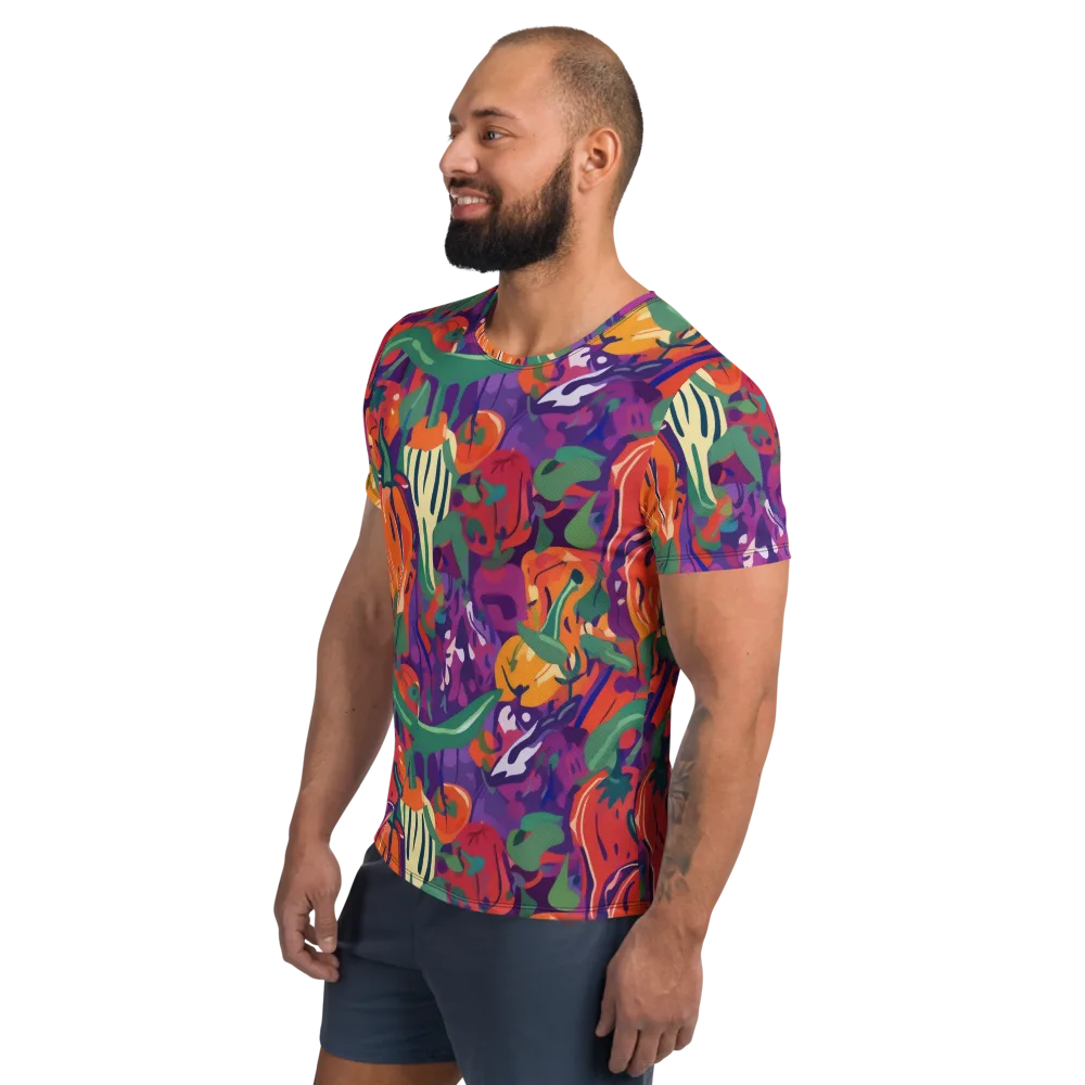 Prismatic Harvest on Men's Athletic T-Shirt — Left