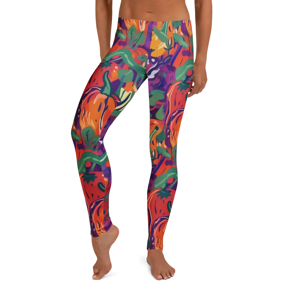 Prismatic Harvest on Leggings — Front