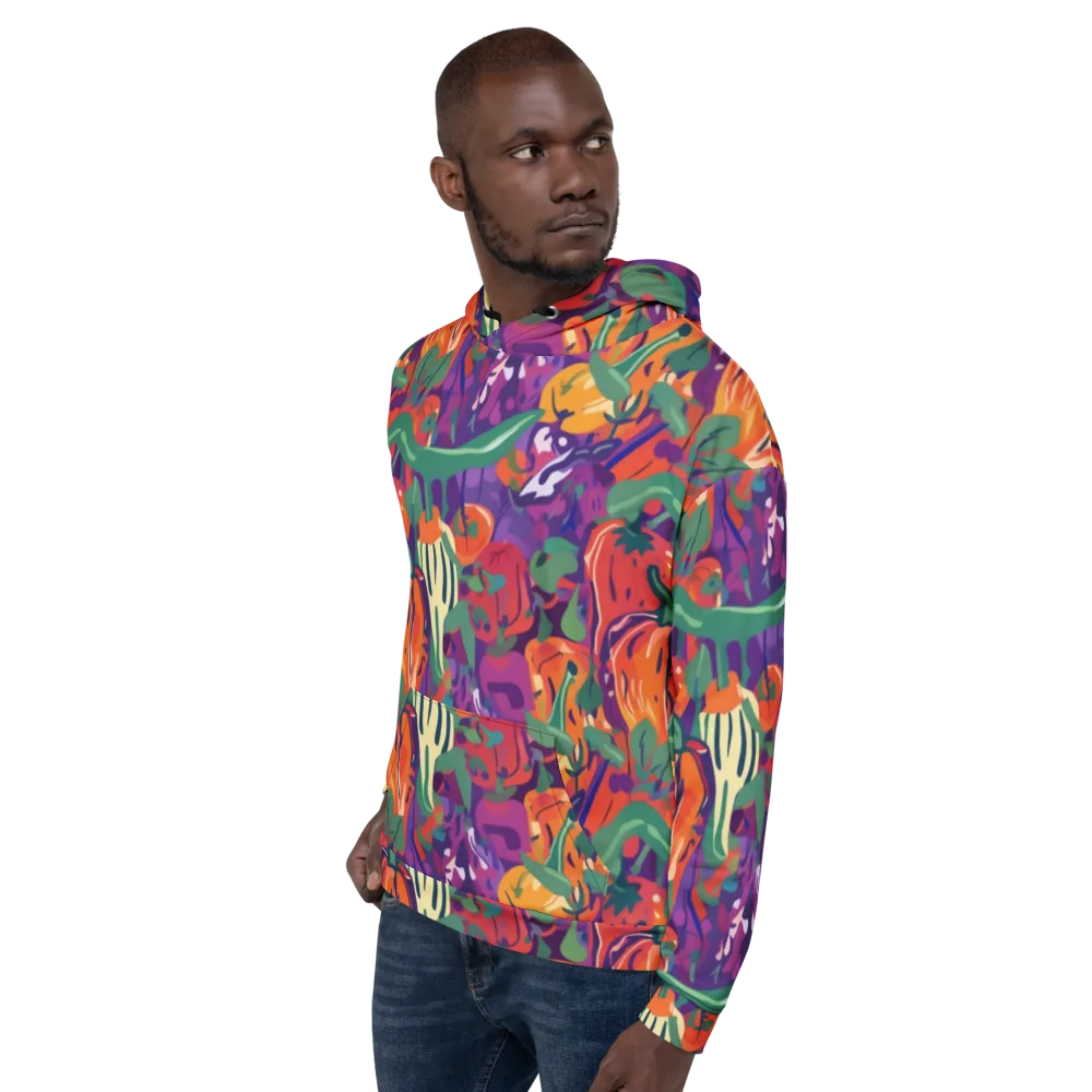 Prismatic Harvest on Hoodie — Left