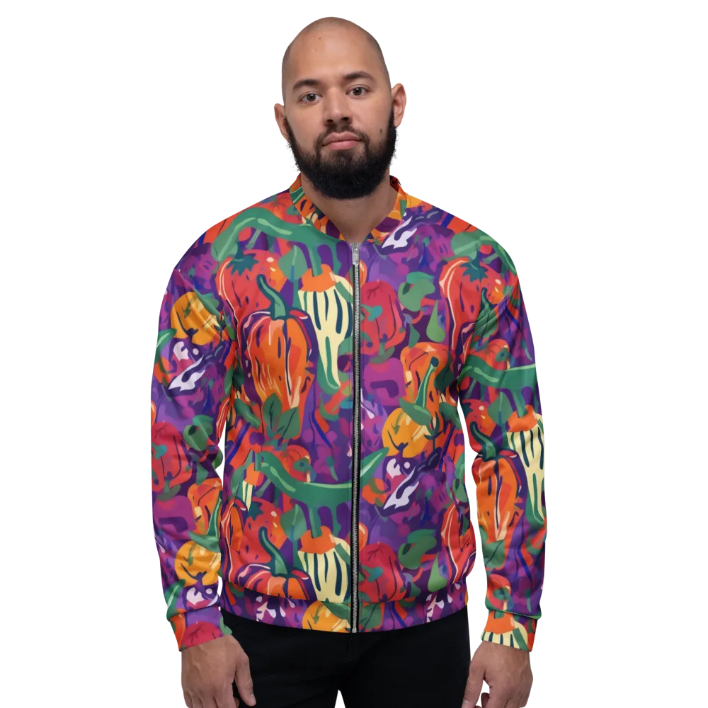 Prismatic Harvest on Bomber Jacket — Front