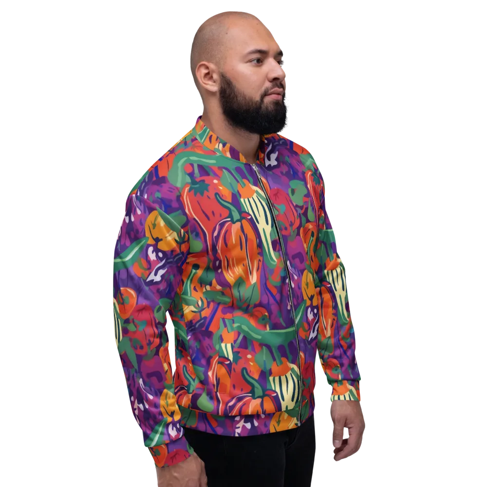Prismatic Harvest on Bomber Jacket — Right