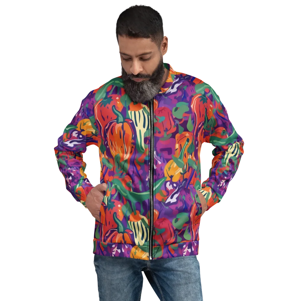 Prismatic Harvest on Bomber Jacket — Front