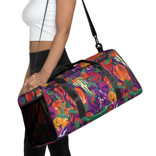 Prismatic Harvest on a Duffle Bag