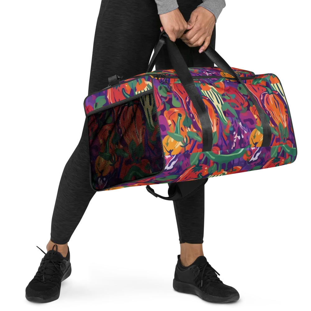 Prismatic Harvest on Duffle Bag — Right Front