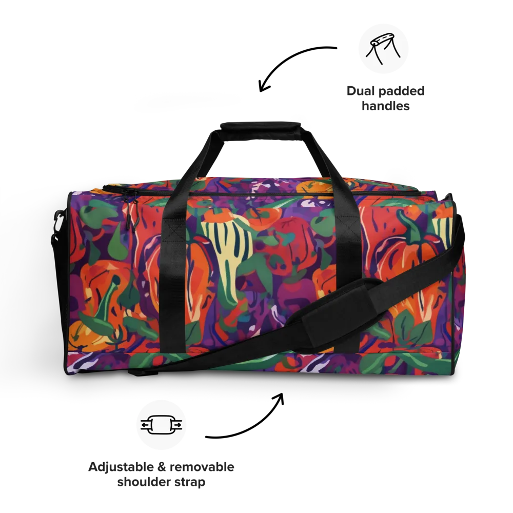 Prismatic Harvest on Duffle Bag — Front