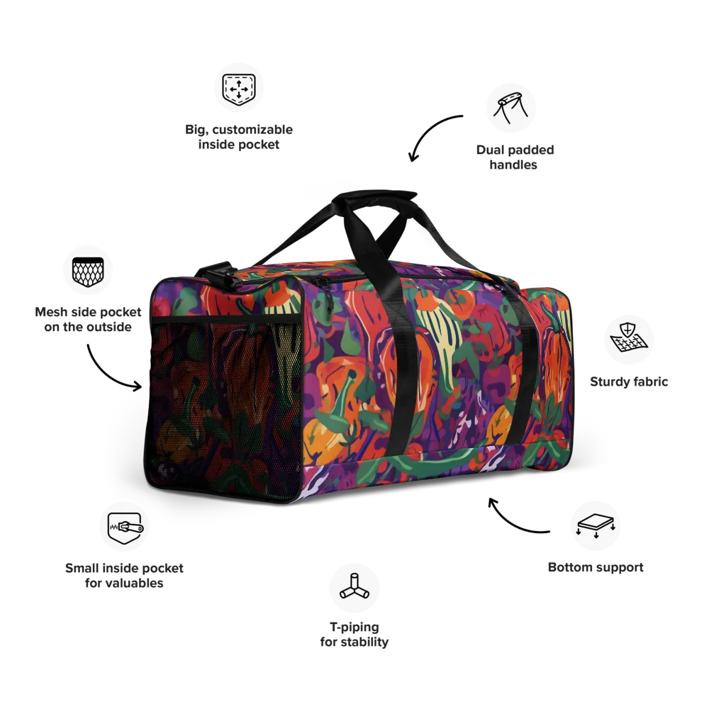 Prismatic Harvest on Duffle Bag — Right Front