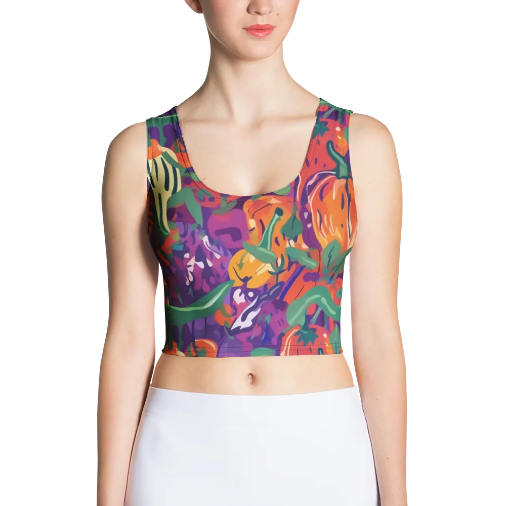 Prismatic Harvest on Crop Top — Front