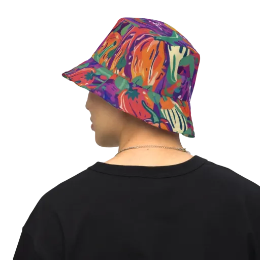 Prismatic Harvest on a Reversible Bucket Hat