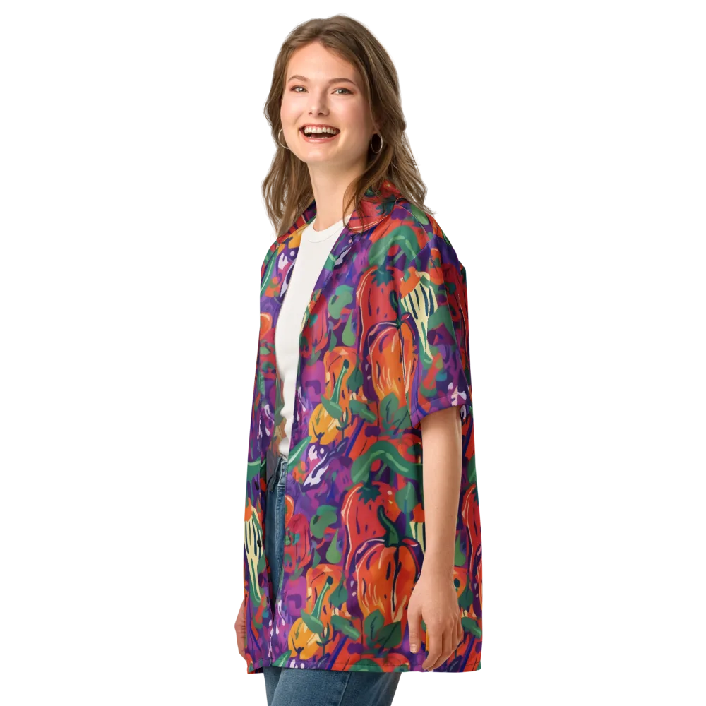 Prismatic Harvest on Button Shirt — Left Front