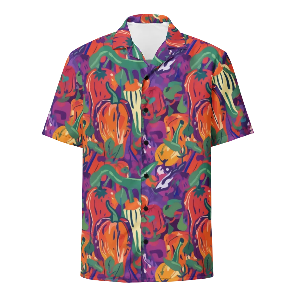 Prismatic Harvest on Button Shirt — Front