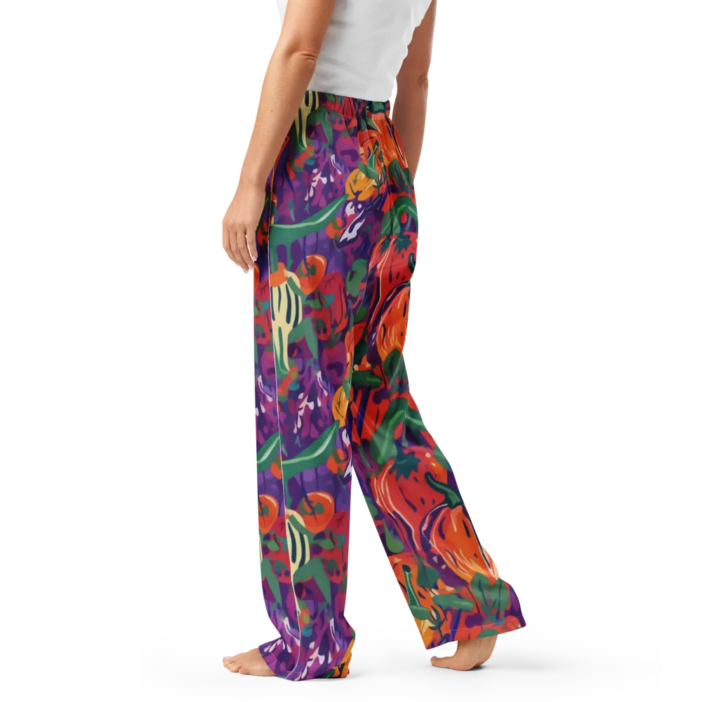 Prismatic Harvest on Women's Pajama Pants — Left