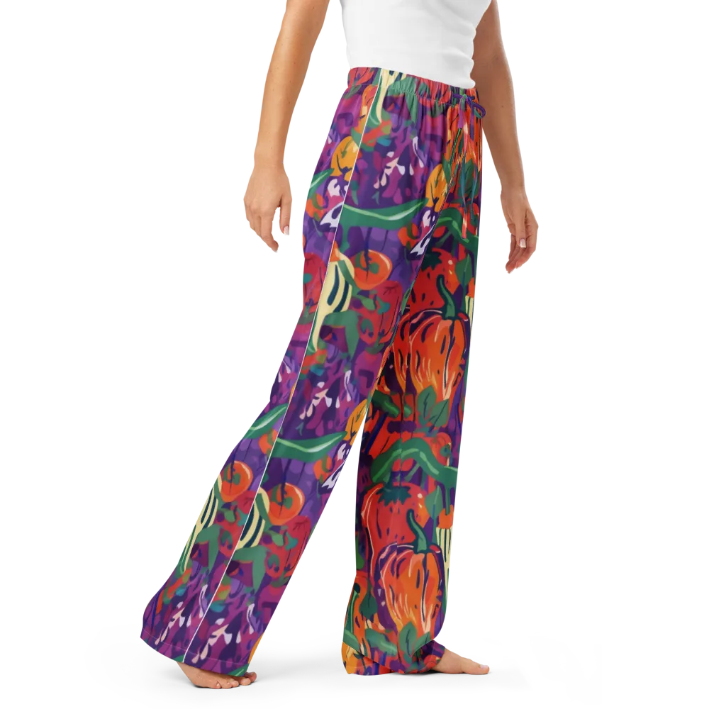 Prismatic Harvest on Women's Pajama Pants — Right Front