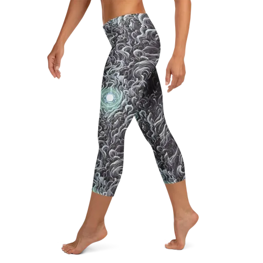 Savrasov Swirls on a Capri Leggings