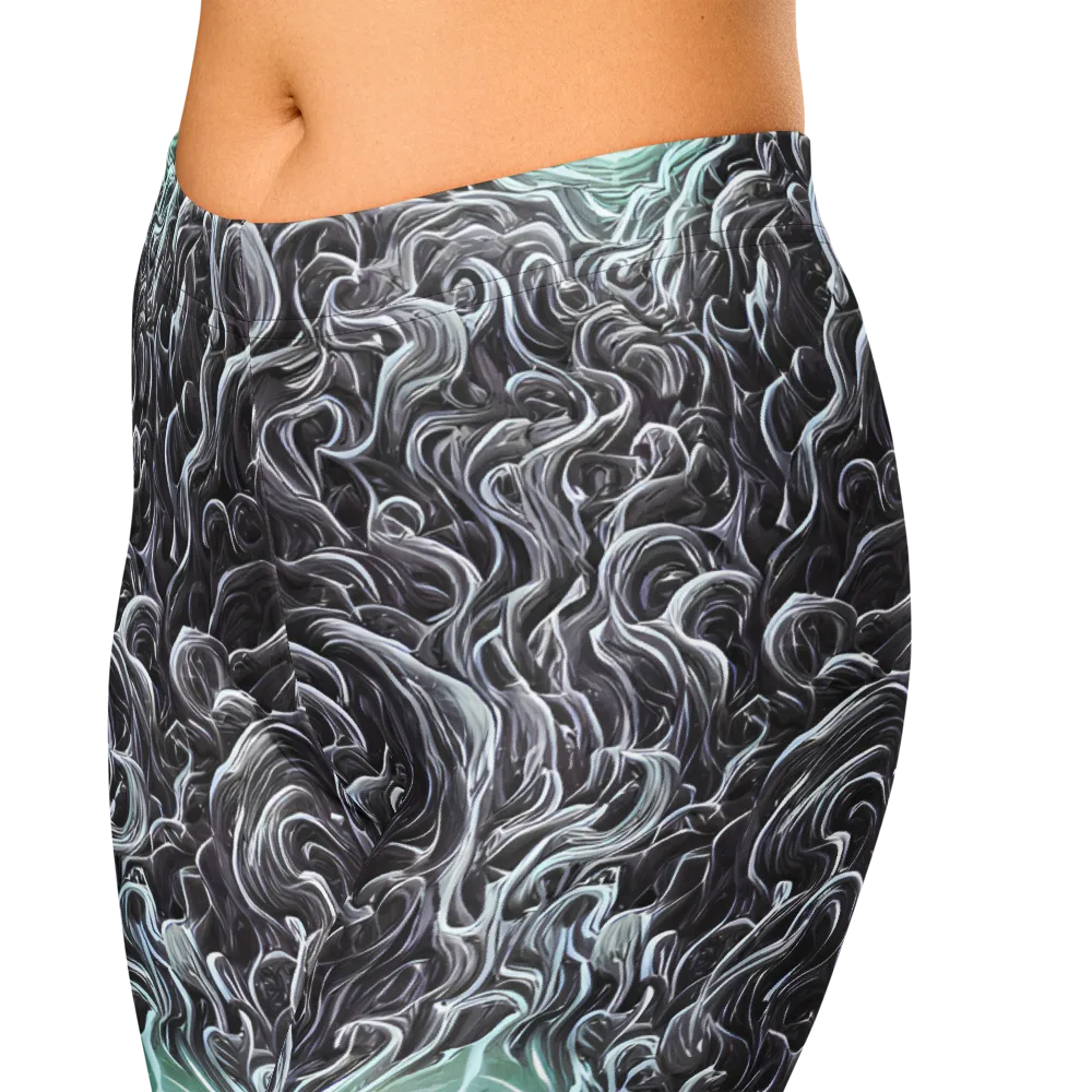 Savrasov Swirls on Capri Leggings — Zoomed-in