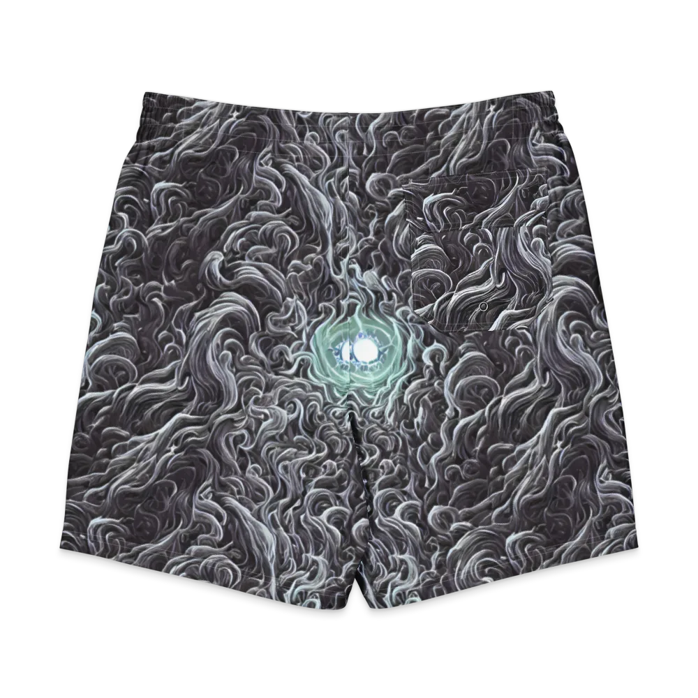 Savrasov Swirls on Men's Board Shorts — Back