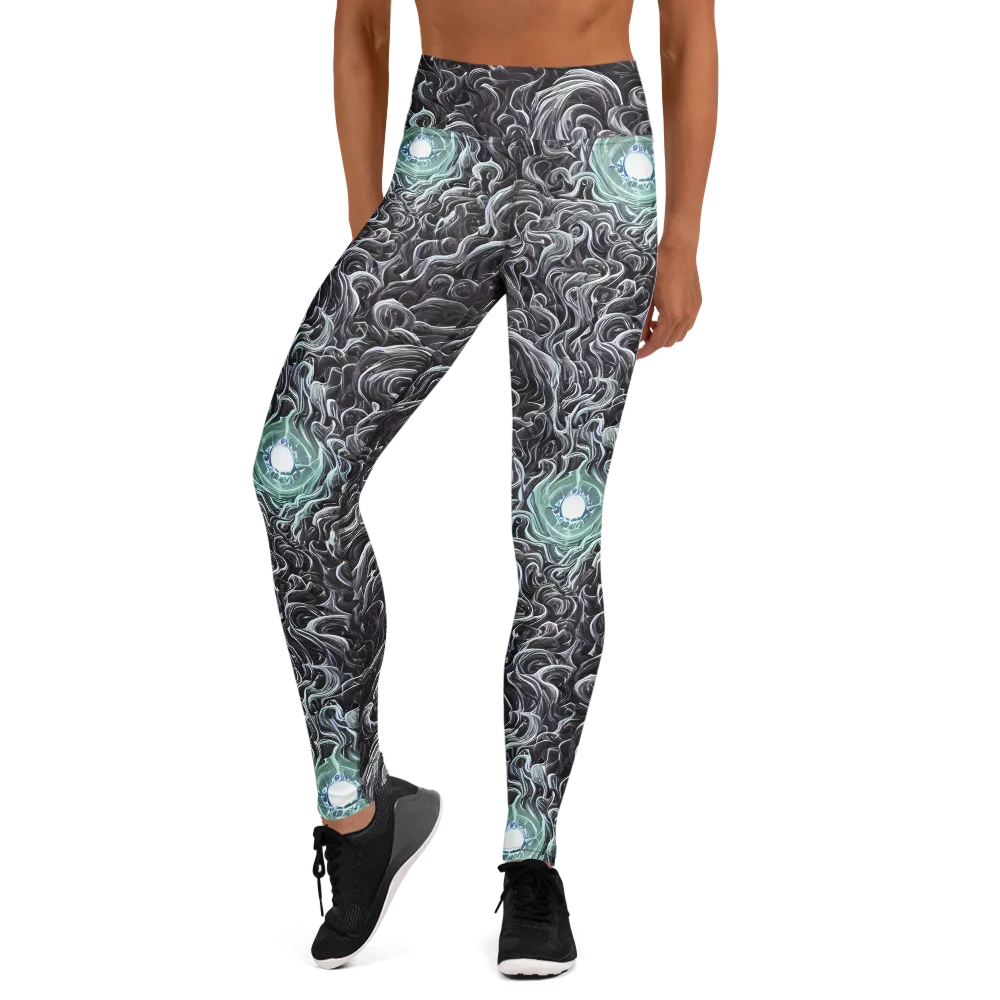 Savrasov Swirls on Yoga Leggings — Front
