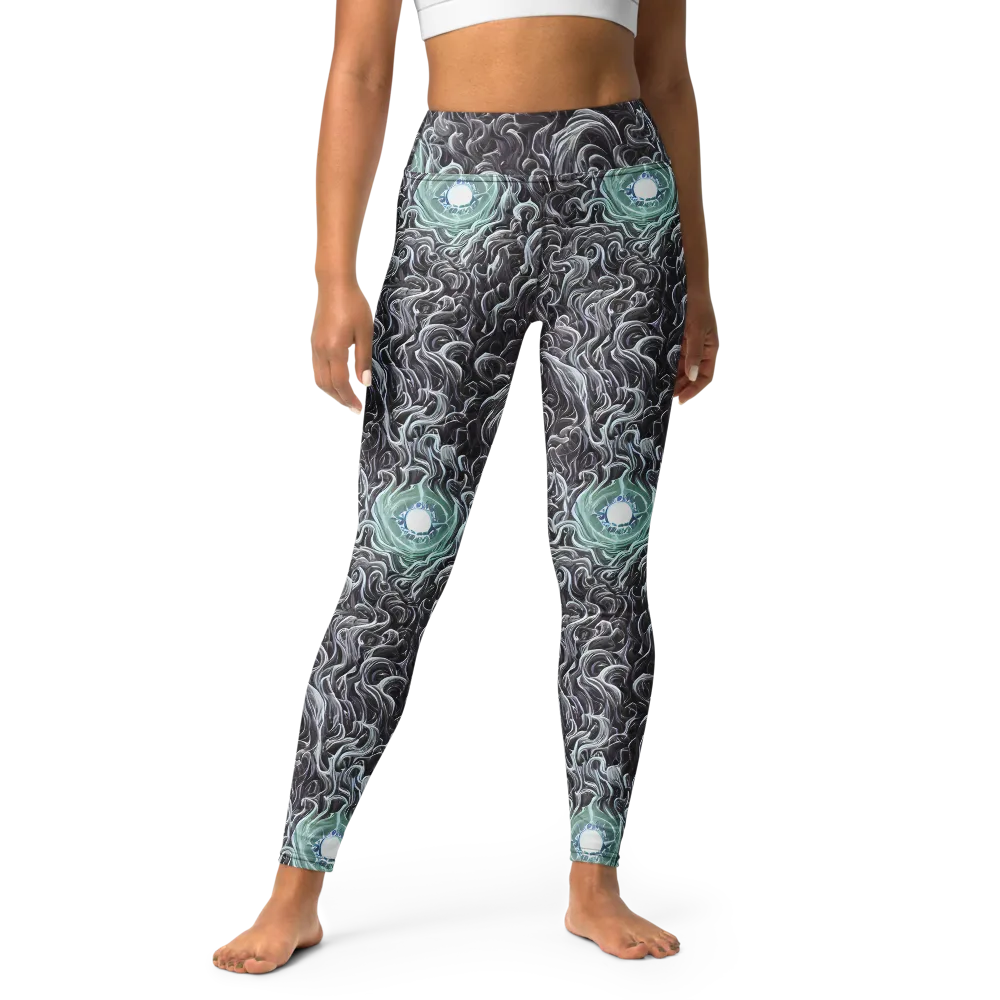 Savrasov Swirls on Yoga Leggings — Front