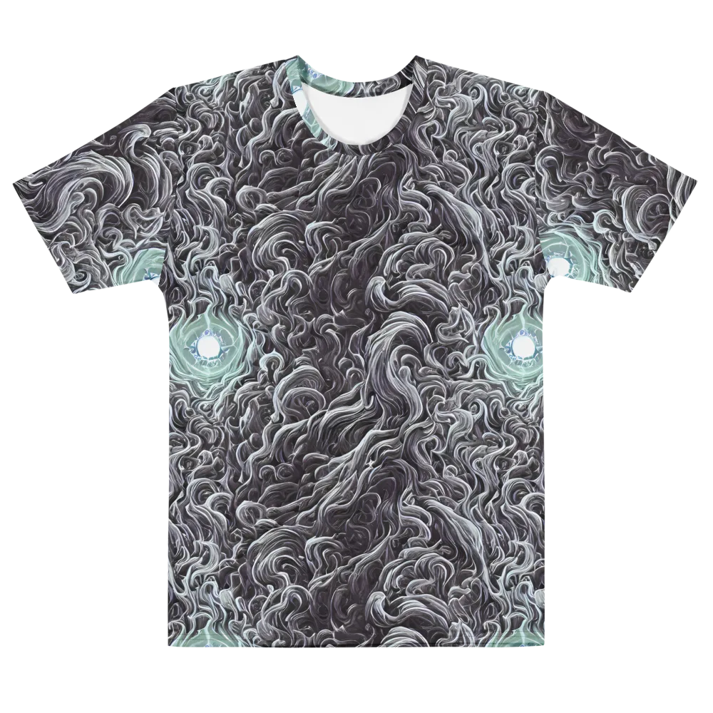 Savrasov Swirls on Men's Cotton Crew Neck T-Shirt — Front