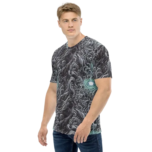 Savrasov Swirls on a Men's Crew Neck T-Shirt