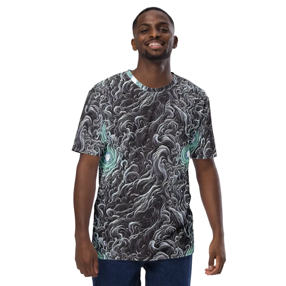 Savrasov Swirls on Men's Crew Neck T-Shirt — Front
