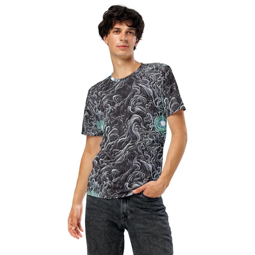 Savrasov Swirls on Men's Crew Neck T-Shirt — Front