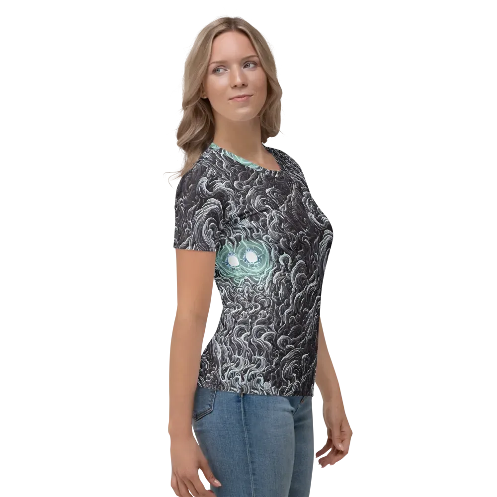 Savrasov Swirls on Women's Crew Neck T-Shirt — Right