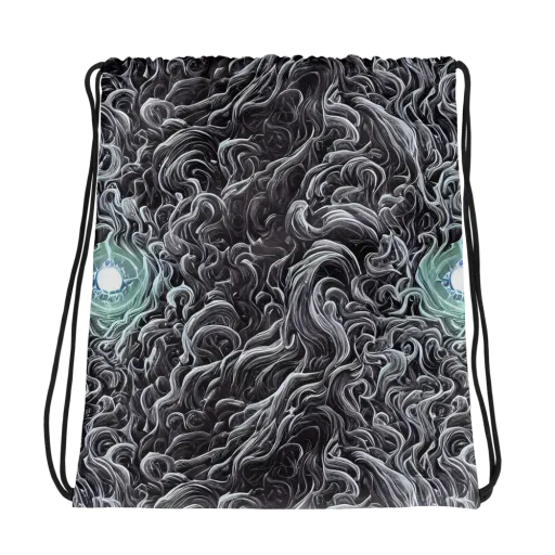 Savrasov Swirls on a Drawstring Bag