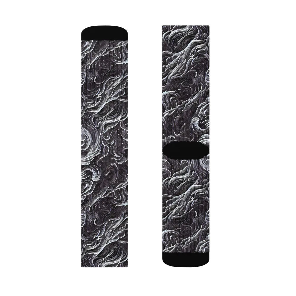 Savrasov Swirls on Socks — Right Sock