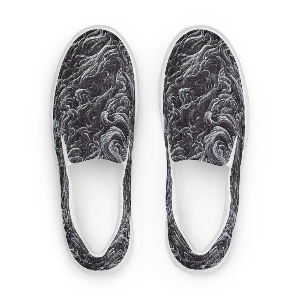Savrasov Swirls on Women's Slip-On Canvas Shoes — Front